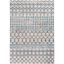 Lavadora Modern Reversible Washable Gray Synthetic 8' x 10' Rug