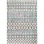 Lavadora Modern Reversible Washable Gray Synthetic 8' x 10' Rug