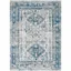 Serenity Skies Handmade Rectangular Blue/White Area Rug, 5'3" x 7'3"