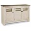 Bolanburg 60" Gray and White Two-Tone TV Stand with Cabinet