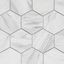 Carrara Hex White Marble Peel and Stick Tile