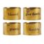 Always Grateful Gold Brass Fall Napkin Rings Set of 4