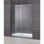 Aston 60" x 75" Frameless Chrome Sliding Shower Door