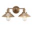 Elegant July 17.5" Brushed Brass Gold LED Vanity Light