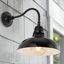 Aurora 12.25" Black Iron LED Gooseneck Arm Sconce