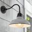 Aurora 16.5" Industrial-Traditional Black Iron LED Wall Sconce