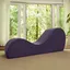 Avana Aubergine Polyester Yoga Chaise Lounge Chair 60"