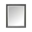 Charcoal Glaze Rectangular Wood Bathroom Vanity Mirror