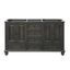 Charcoal Glaze 60" Double Freestanding Solid Wood Vanity Cabinet