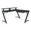 Avatar Battlestation L-Shape Gaming Desk with Carbon Top and Matte Black Legs