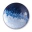 Blue Ombre Round Enameled Iron Decorative Plate