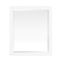 Riley 32" x 28" White Wood Rectangular Bathroom Vanity Mirror