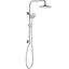 Chrome Adjustable Height Rainfall Shower System with Handheld