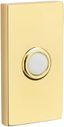 Lifetime Polished Brass Contemporary Lighted Doorbell Button