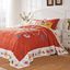 Topanga King Reversible Cotton Blend Folk Art Bedspread Set