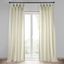 Off-White Light-Filtering Linen Blend Drape Panel