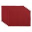 Barn Red Ribbed Cotton Placemat Set of 6