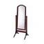 Walnut Freestanding Full-Length Wood Cheval Mirror