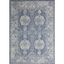 Dark Blue Floral Synthetic 5' x 7'6" Area Rug