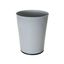 Gray Stainless Steel 5-Liter Round Wastebasket