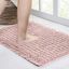 Dusty Pink Chenille Non-Slip Bathroom Rug 24x17 Inch