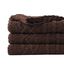 Battilo Dark Brown Chenille Knit Throw Blanket, 51"x67"