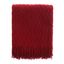 Christmas Red Knitted Wool Throw Blanket with Tassels, 50"x60"