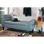 Elegant Ipswich Grey Linen Tufted Bedroom Bench with Scroll Arms