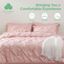 King Pink Microfiber Reversible Bed in a Bag Set