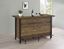 Rustic Oak and Black Rectangular Bar Unit with Storage