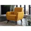 Lugano Yellow Metal Accent Chair with Under-Seat Storage