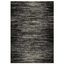 Rebecca 5' x 7' Black and White Striped Synthetic Area Rug