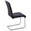 Parsons High Metal Side Chair in Sleek Black