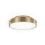 Bethel 12" Square Brass LED Flush Mount with Beaded Acrylic Diffuser