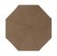 Cocoa Solid 48" Round Reversible Braided Synthetic Rug