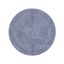 Lux Silver 30" Round Cotton Tufted Bath Rug