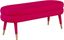 Betty 49.6'' Pink Velvet Bench with Gold-Tipped Legs