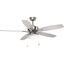 Billows 52" Brushed Nickel Ceiling Fan with LED Light