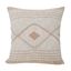 Coastal Peach and White Geometric Diamond Throw Pillow 20"