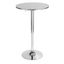 Contemporary Adjustable Chrome Round Bar Table