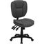 ErgoComfort Gray Fabric Mid-Back Swivel Task Chair with Pillow Top