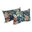 Telfair Peacock Rectangular Spun Poly Throw Pillows, Set of 2