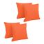 Tangerine Dream 18'' Outdoor Spun Polyester Square Throw Pillows Set