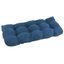 Indigo Microsuede Tufted U-Shape Loveseat & Bench Cushion 42"x19"