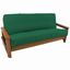 Forest Green Velvet Luxe 54" Full Futon Slipcover