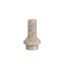 Beige Marble Taper Candle Holder, 4.5"