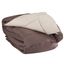 Twin Brown Microfiber Reversible Down Alternative Bedspread