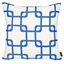 Blue and White Geometric Squares Polyester Throw Pillow Cover