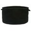 Boca Raton Chic Black 14" Round Polypropylene Utility Basket