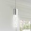 Bolha 4.75" Chrome Acrylic LED Pendant Light